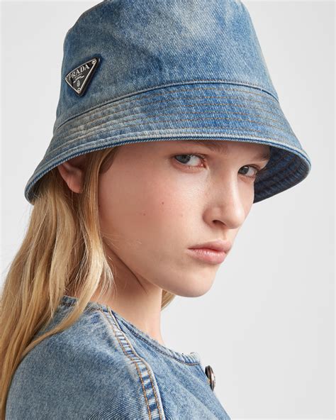 prada bucket hat saks|prada denim hat.